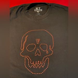 Neighborhood V Mens Black Skull Tshirt